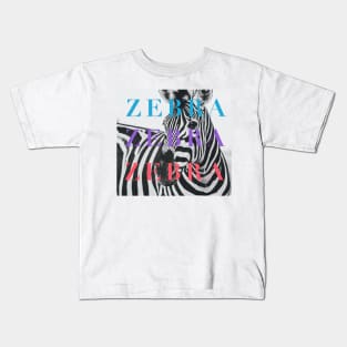 zebra band design Kids T-Shirt